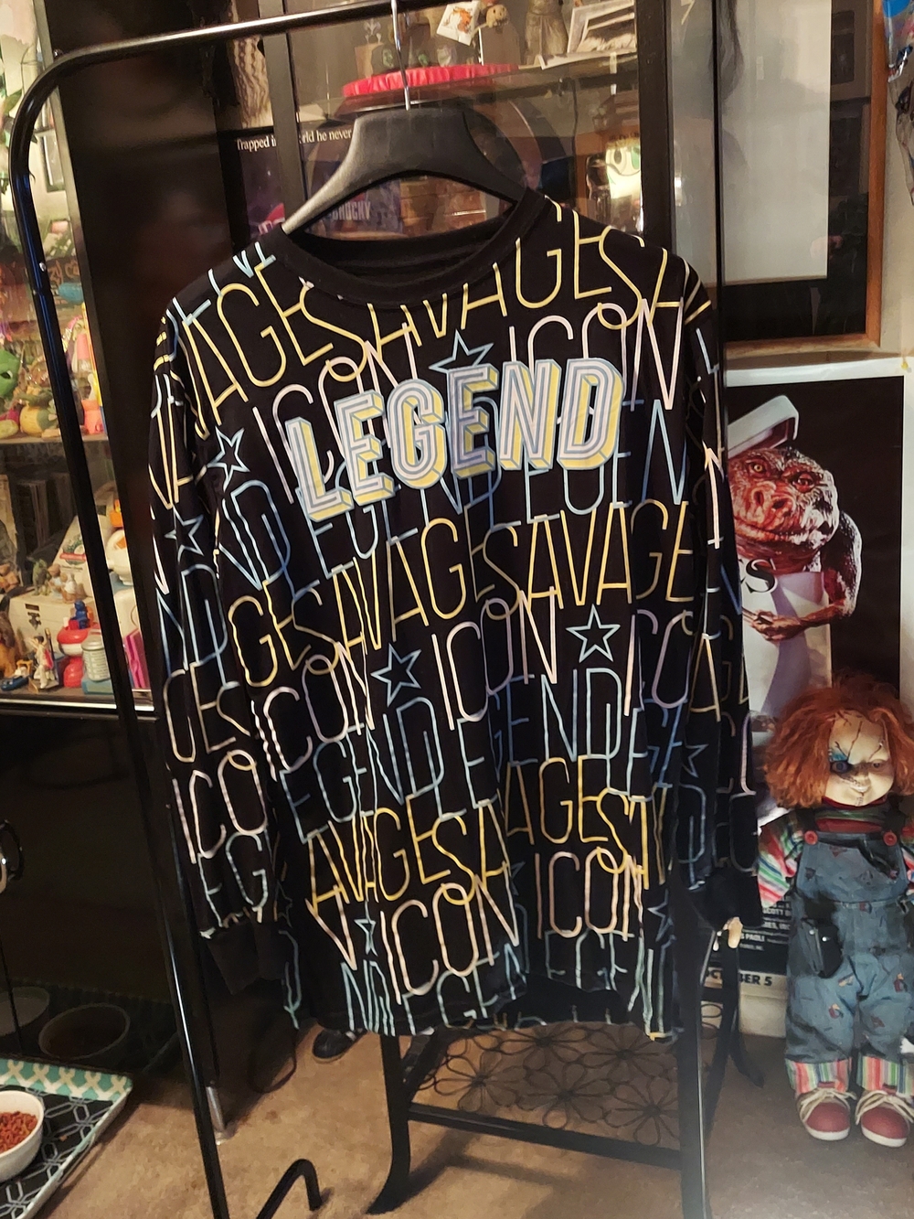Legend Graphic Long Sleeve Tee - Black/Yellow